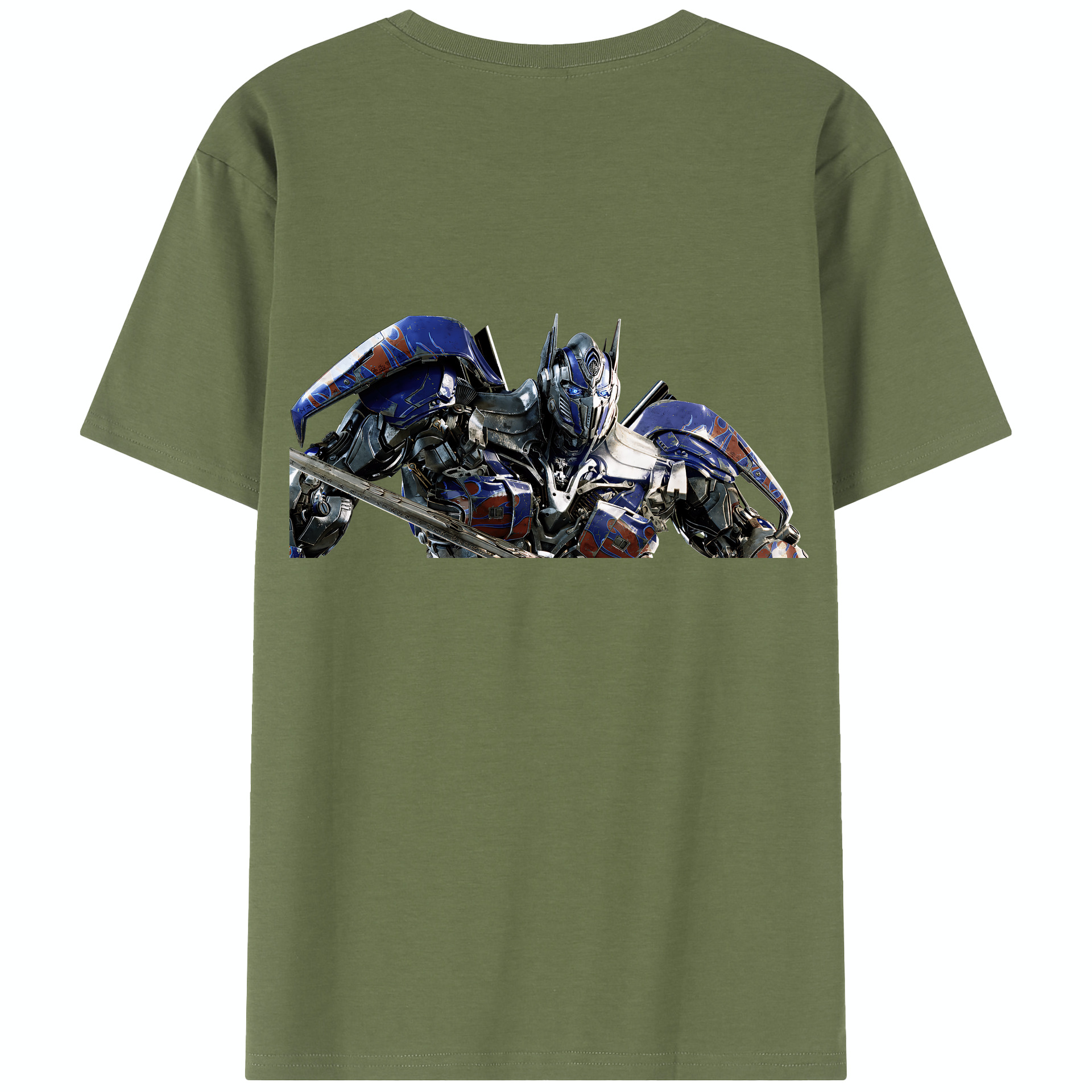 （画像用） Transformers トランスフォーマー 綿100％半袖Tシャツ（背面プリント）